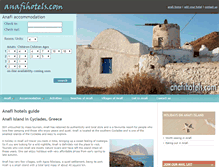 Tablet Screenshot of anafihotels.com
